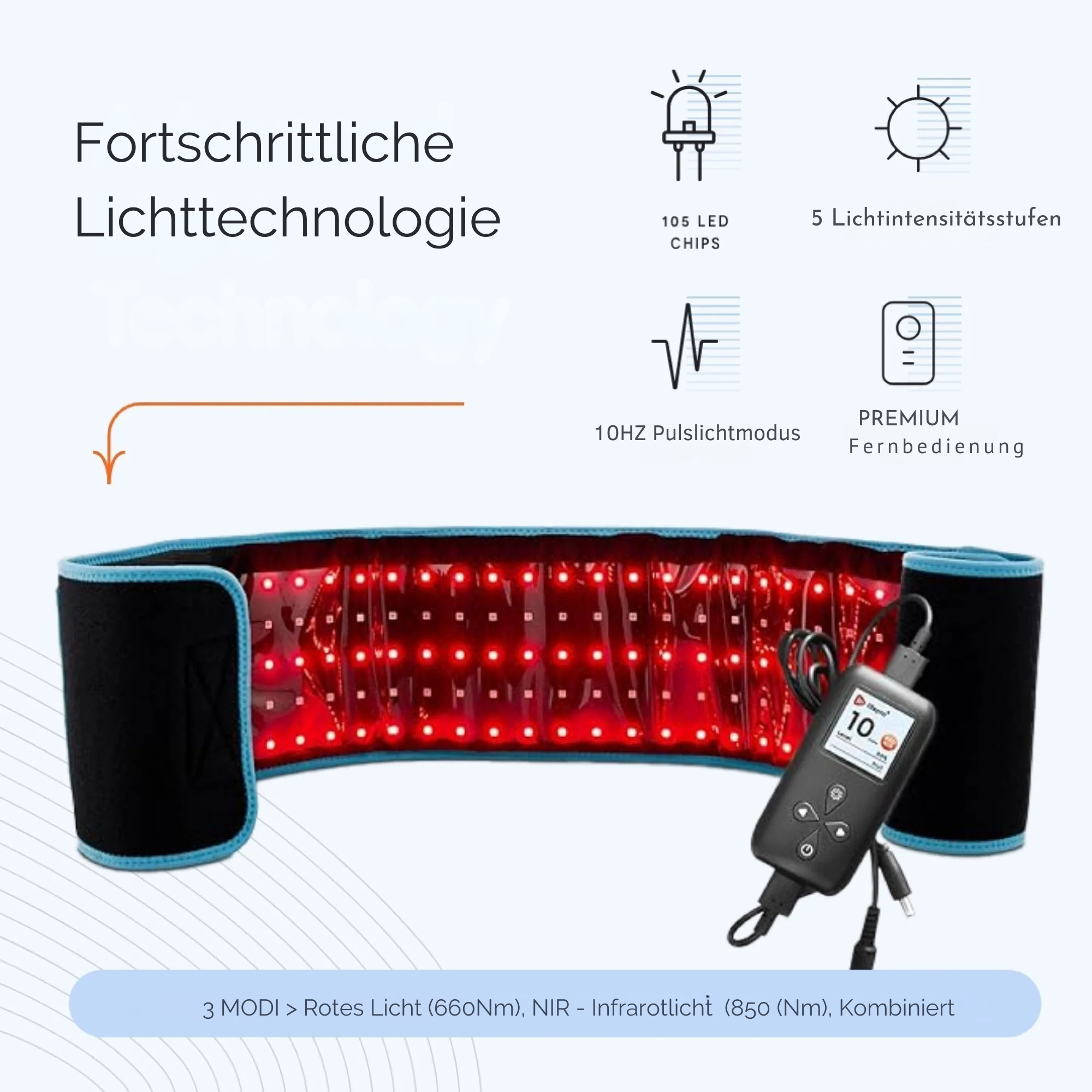 Luméva GlowWrap™ – Red Pro Light Therapy Belt